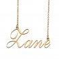 Custom Personalized Name Necklace in Golden Silver for Women Zane