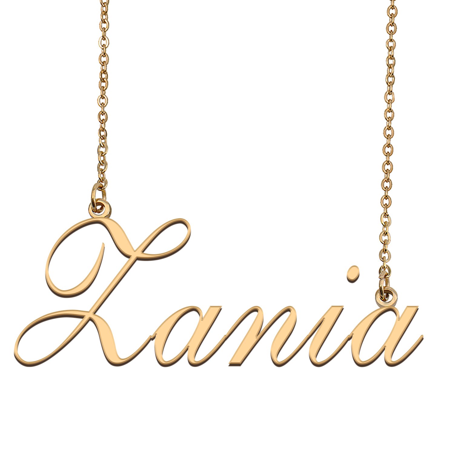 Custom Personalized Name Necklace in Golden Silver for Women Zania