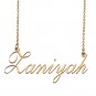 Custom Personalized Name Necklace in Golden Silver for Women Zaniyah