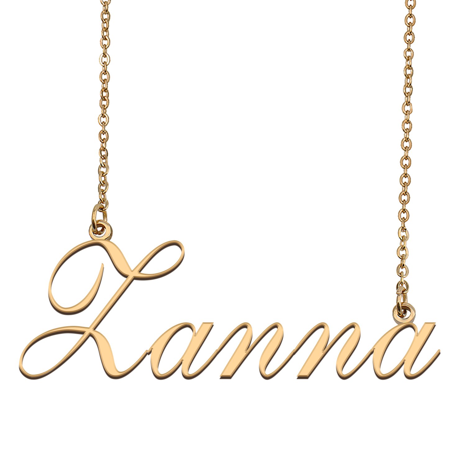 Custom Personalized Name Necklace in Golden Silver for Women Zanna