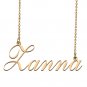 Custom Personalized Name Necklace in Golden Silver for Women Zanna
