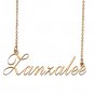Custom Personalized Name Necklace in Golden Silver for Women Zanzalee