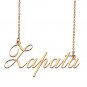 Custom Personalized Name Necklace in Golden Silver for Women Zapata