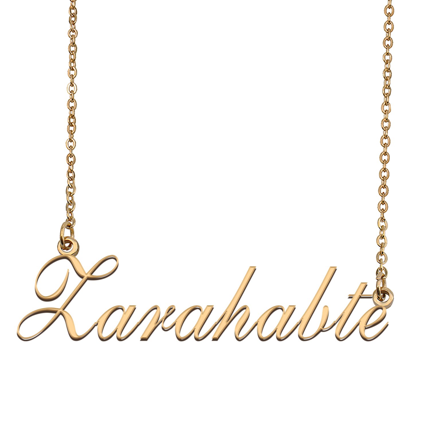 Custom Personalized Name Necklace in Golden Silver for Women Zarahabte