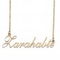 Custom Personalized Name Necklace in Golden Silver for Women Zarahabte