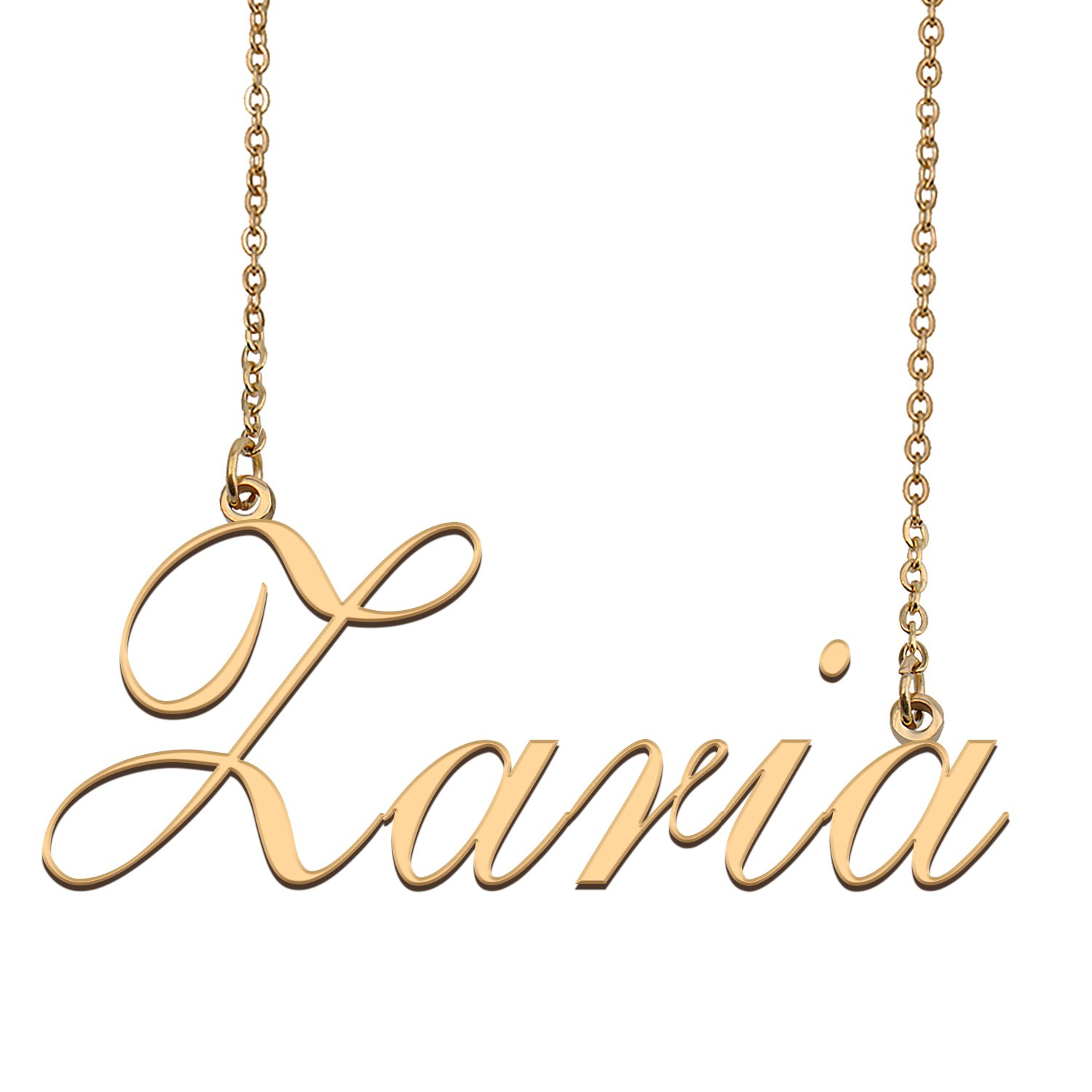 Custom Personalized Name Necklace in Golden Silver for Women Zaria