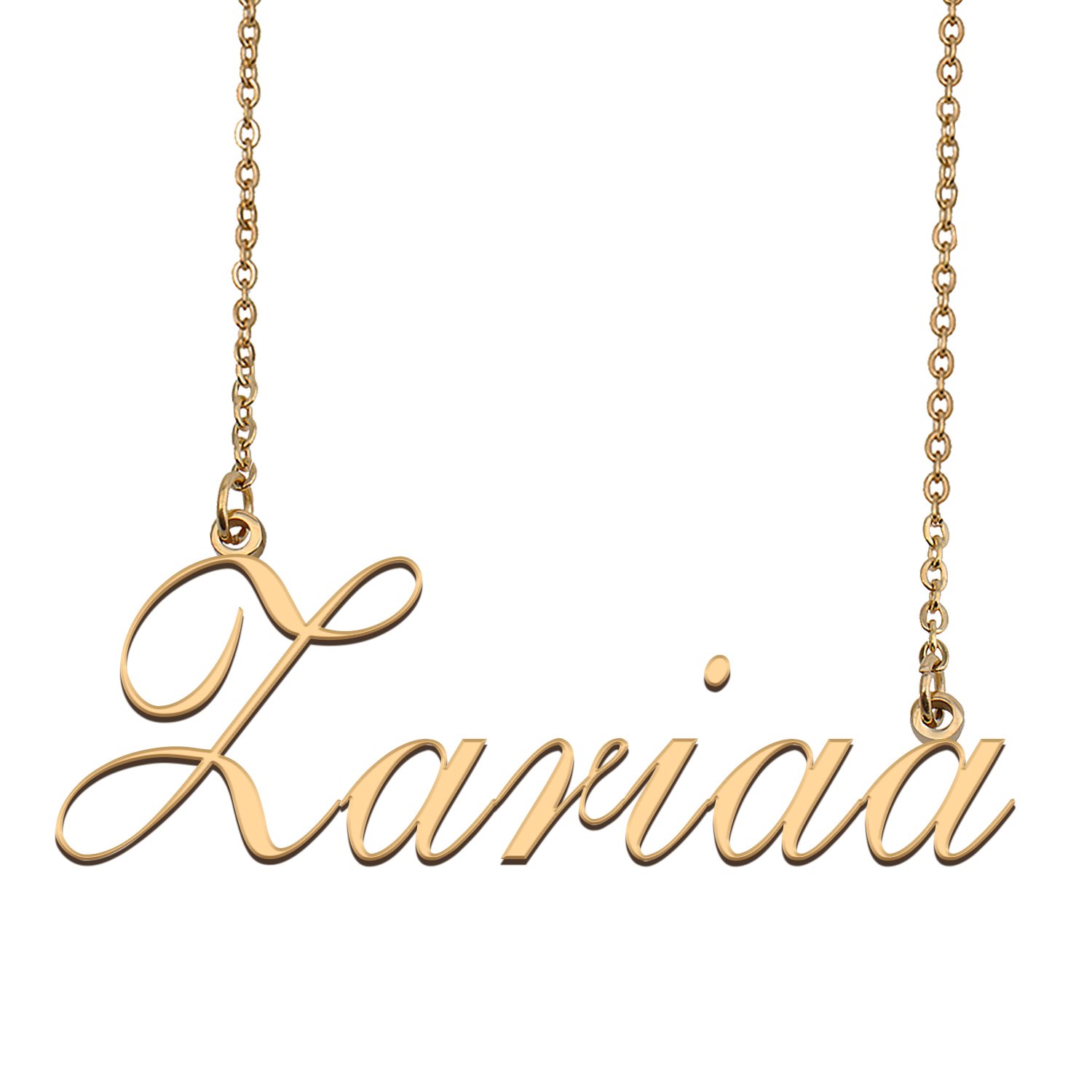 Custom Personalized Name Necklace in Golden Silver for Women Zariaa