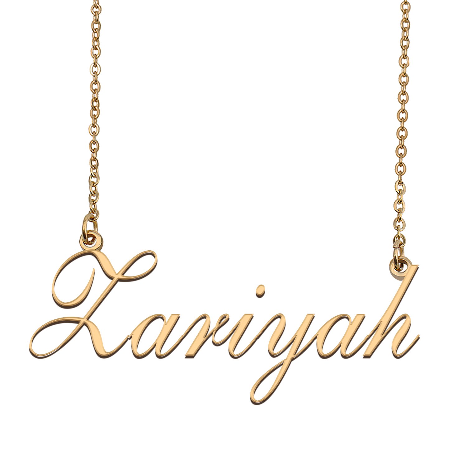 Custom Personalized Name Necklace in Golden Silver for Women Zariyah