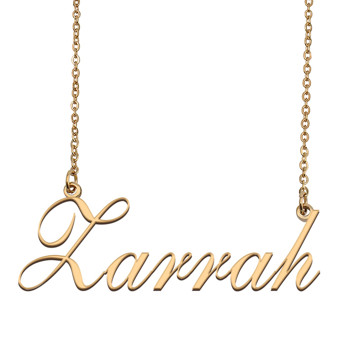 Custom Personalized Name Necklace in Golden Silver for Women Zarrah