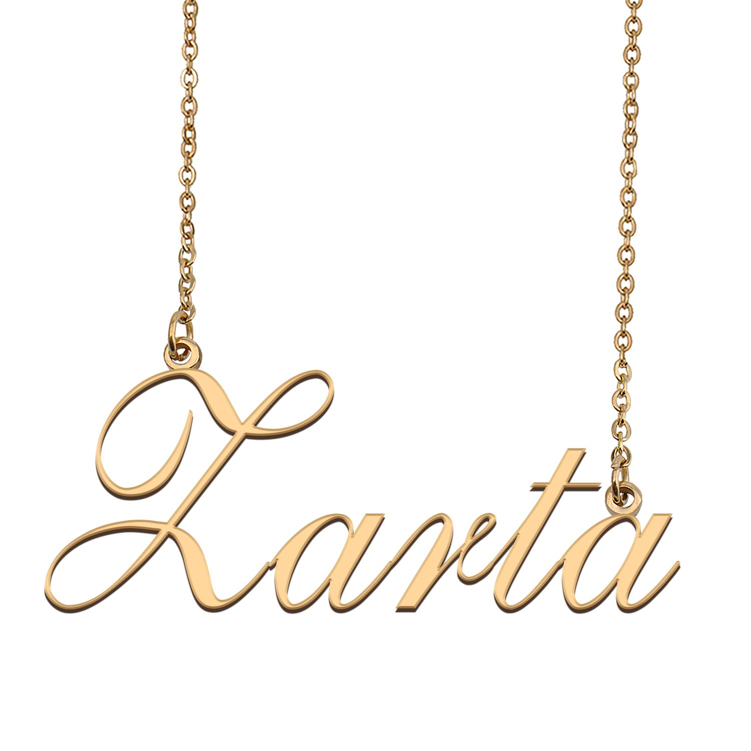 Custom Personalized Name Necklace in Golden Silver for Women Zarta
