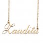 Custom Personalized Name Necklace in Golden Silver for Women Zauditu