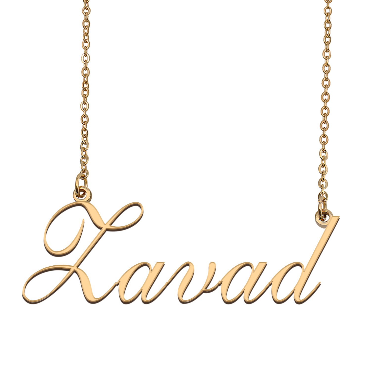 Custom Personalized Name Necklace in Golden Silver for Women Zavad
