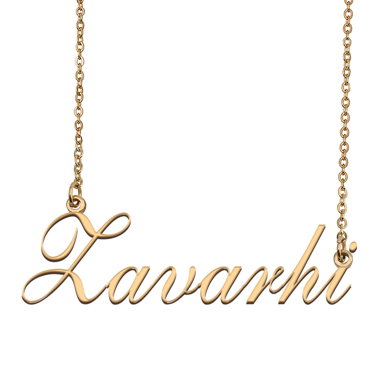Custom Personalized Name Necklace in Golden Silver for Women Zavarhi