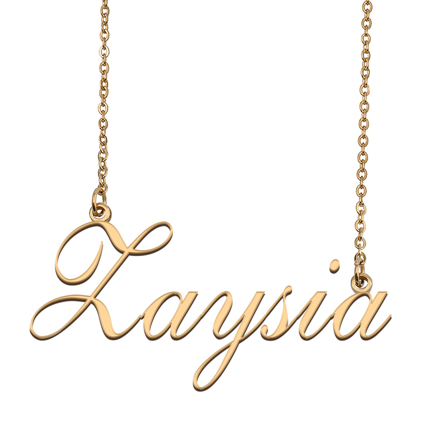Custom Personalized Name Necklace in Golden Silver for Women Zaysia
