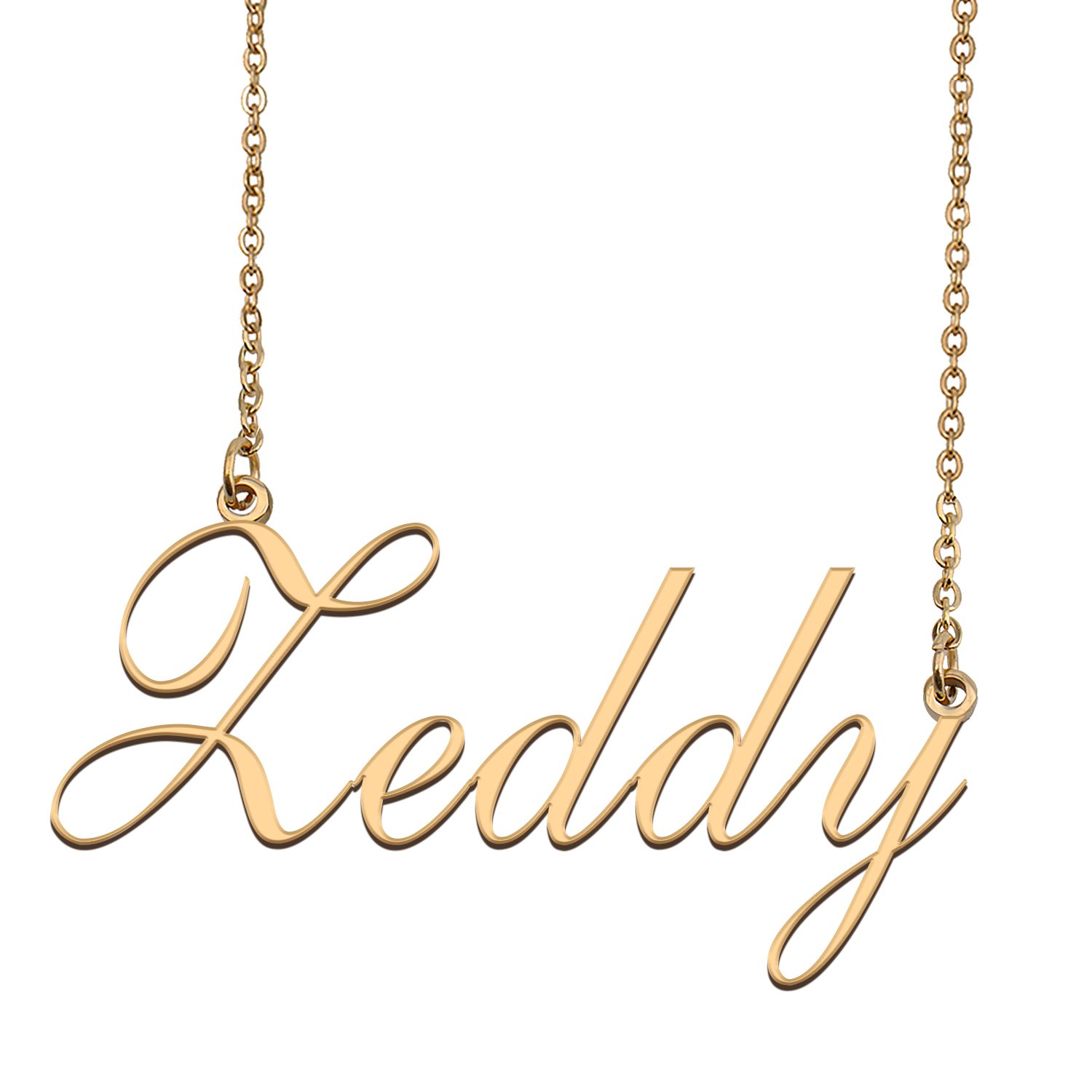Custom Personalized Name Necklace in Golden Silver for Women Zeddy