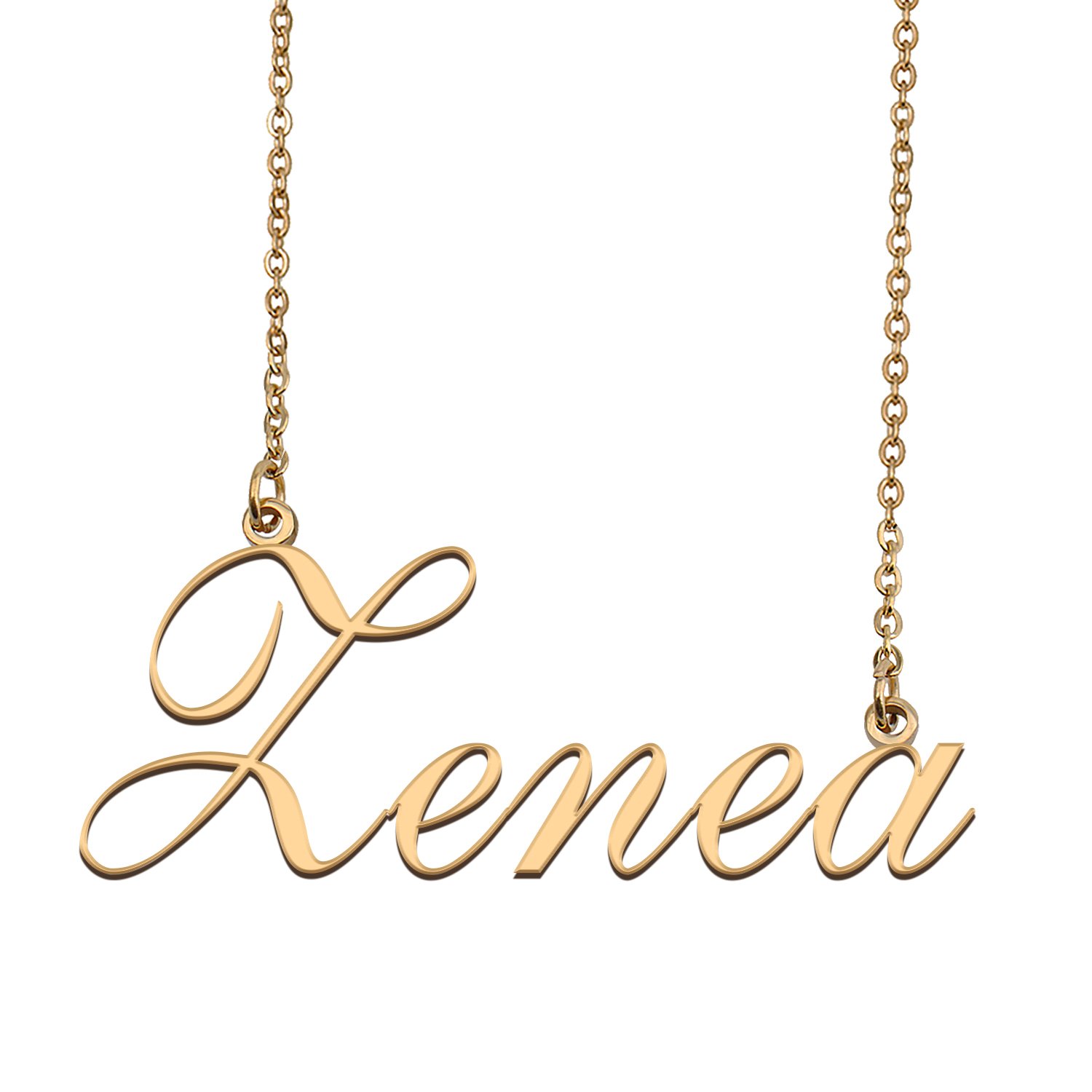 Custom Personalized Name Necklace in Golden Silver for Women Zenea