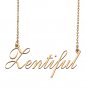 Custom Personalized Name Necklace in Golden Silver for Women Zentiful