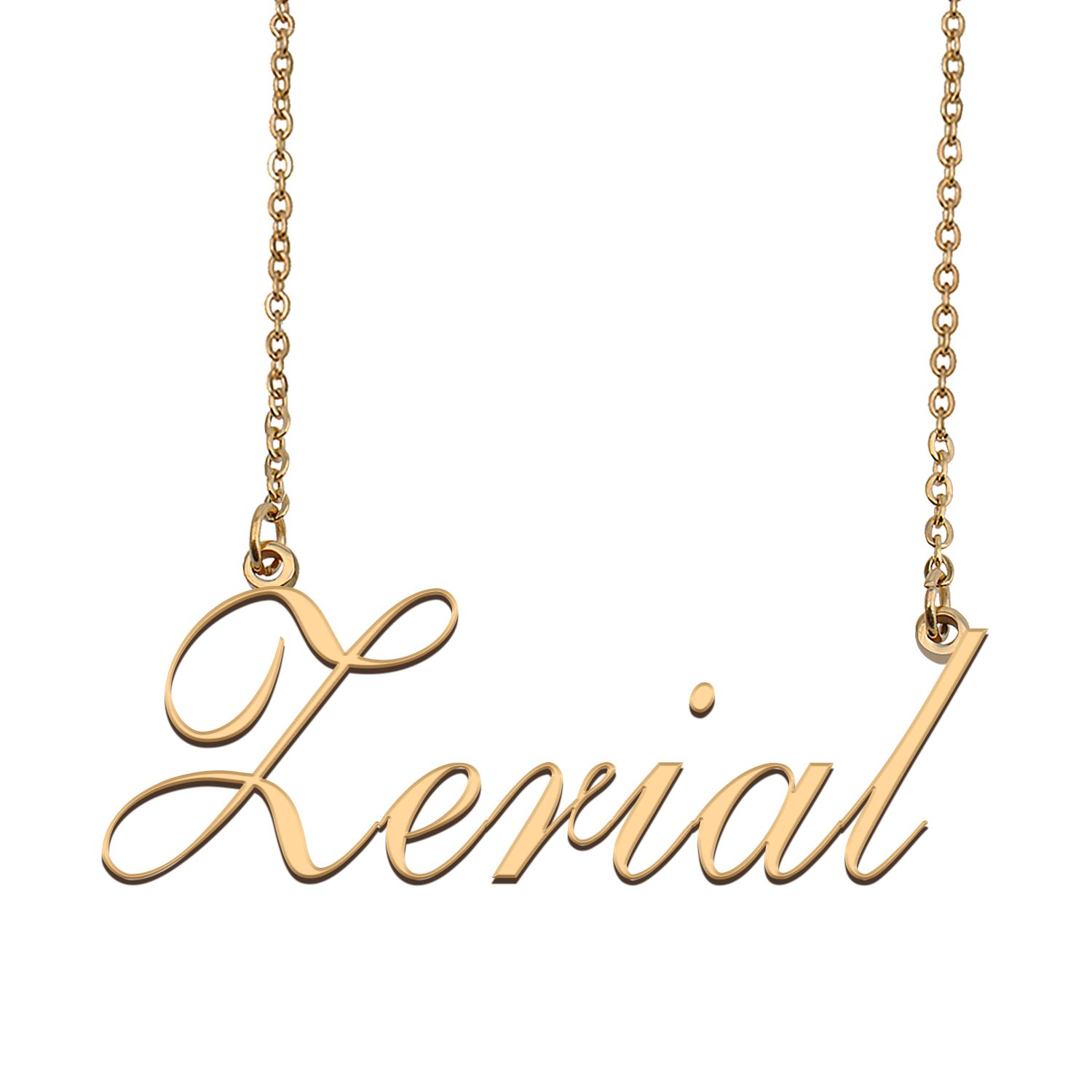 Custom Personalized Name Necklace in Golden Silver for Women Zerial