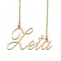 Custom Personalized Name Necklace in Golden Silver for Women Zeta