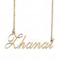 Custom Personalized Name Necklace in Golden Silver for Women Zhanai