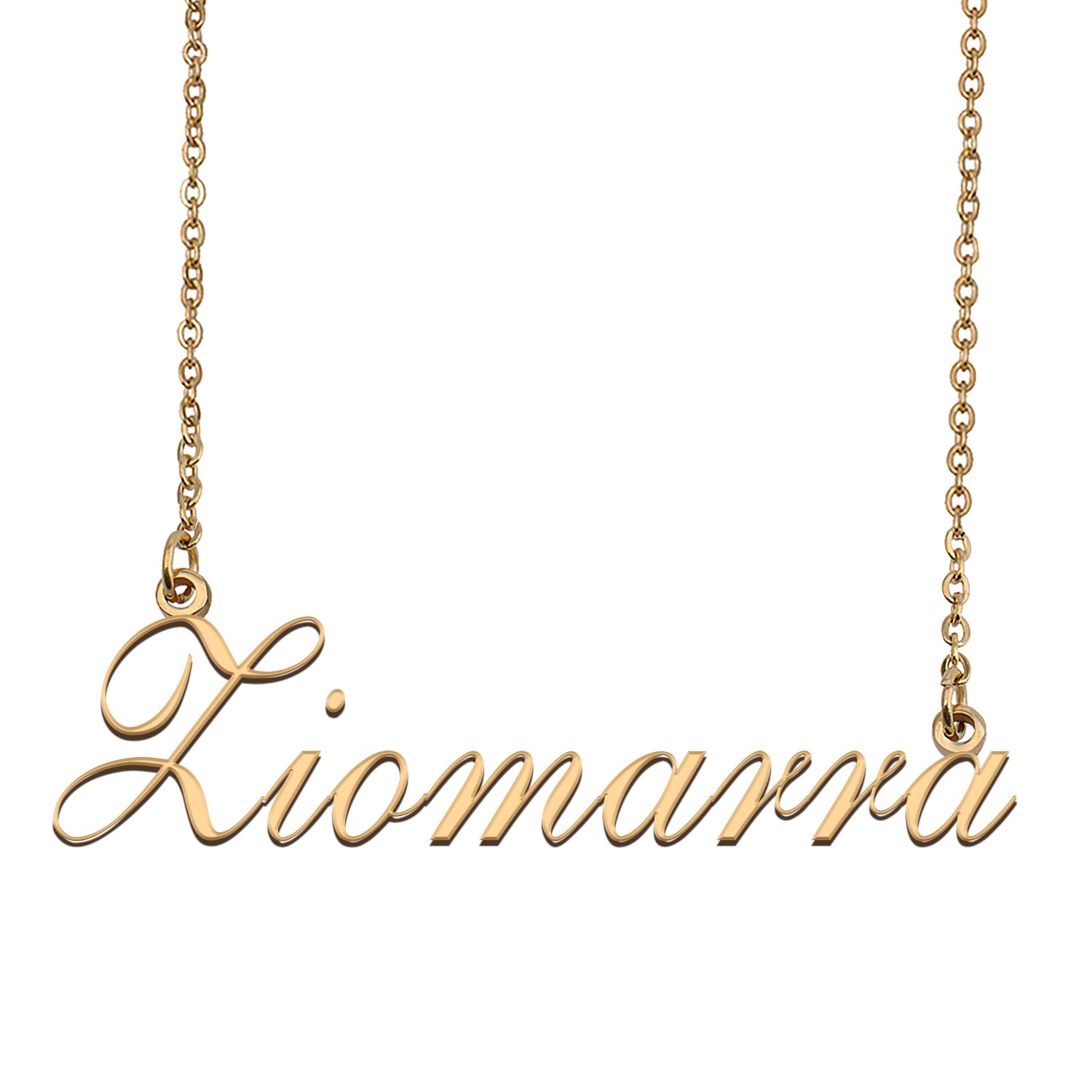 Custom Personalized Name Necklace in Golden Silver for Women Ziomarra