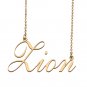 Custom Personalized Name Necklace in Golden Silver for Women Zion