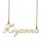 Custom Personalized Name Necklace in Golden Silver for Women Ziyanna