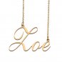 Custom Personalized Name Necklace in Golden Silver for Women Zoe