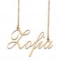 Custom Personalized Name Necklace in Golden Silver for Women Zofia