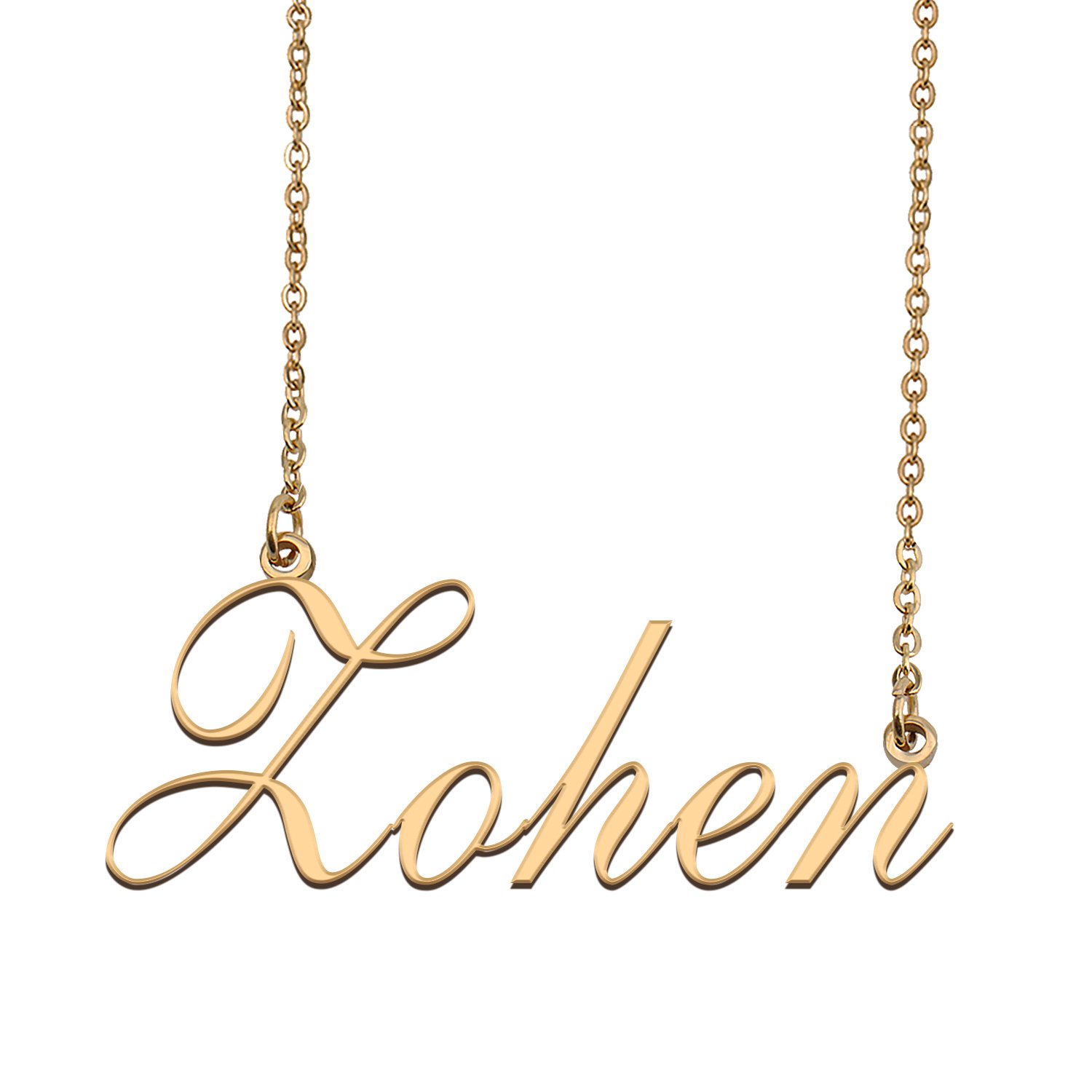 Custom Personalized Name Necklace in Golden Silver for Women Zohen