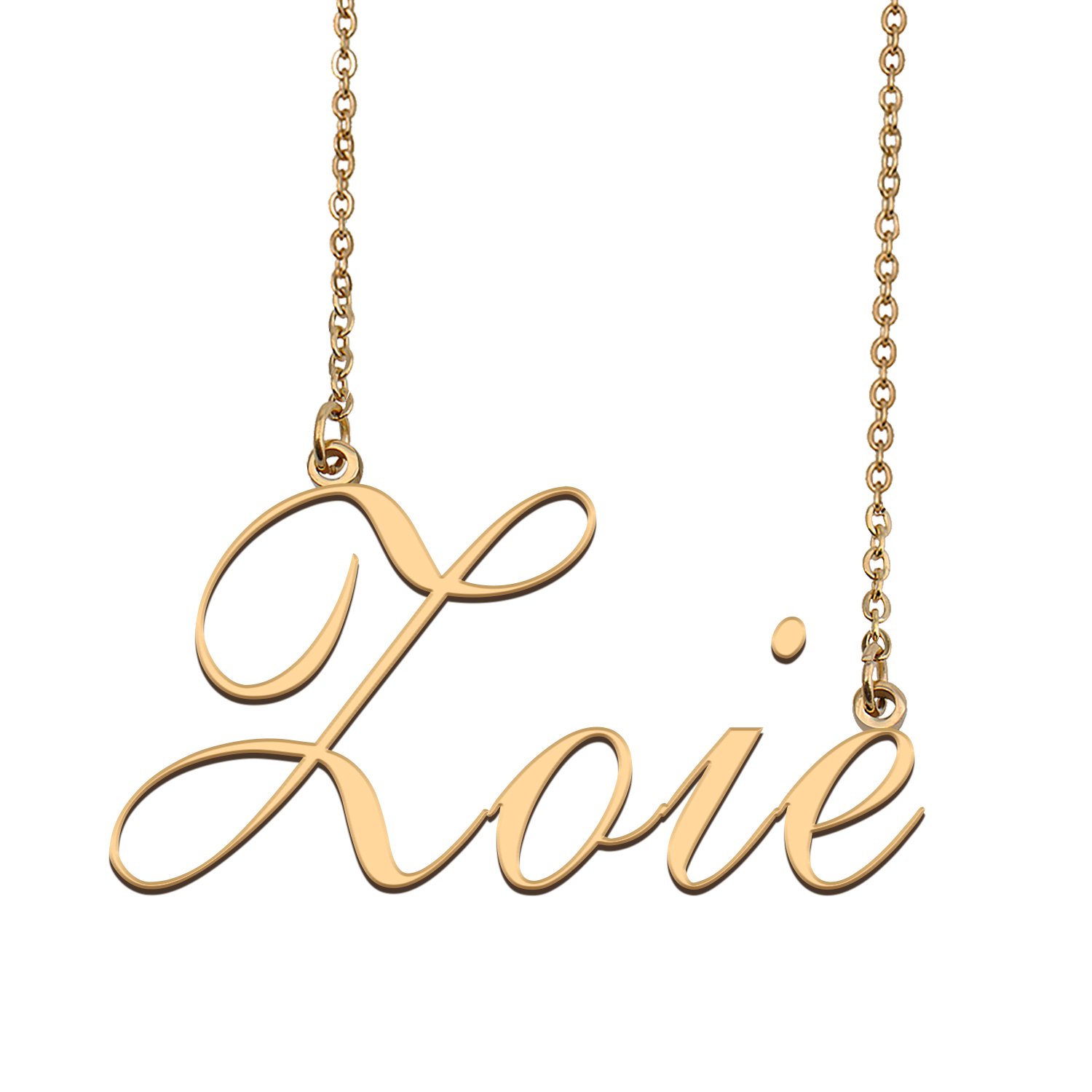 Custom Personalized Name Necklace in Golden Silver for Women Zoie