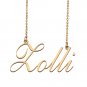 Custom Personalized Name Necklace in Golden Silver for Women Zolli