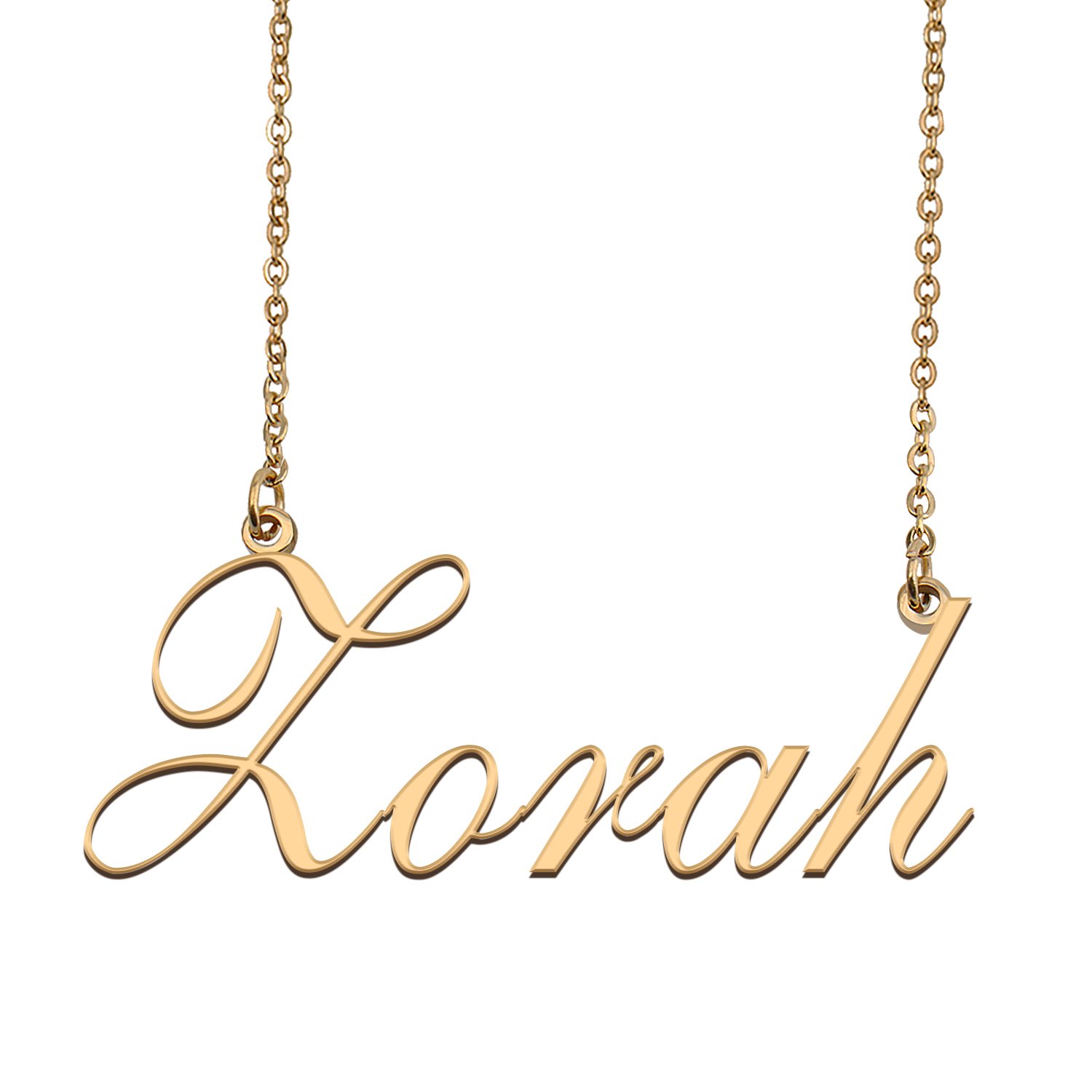 Custom Personalized Name Necklace in Golden Silver for Women Zorah