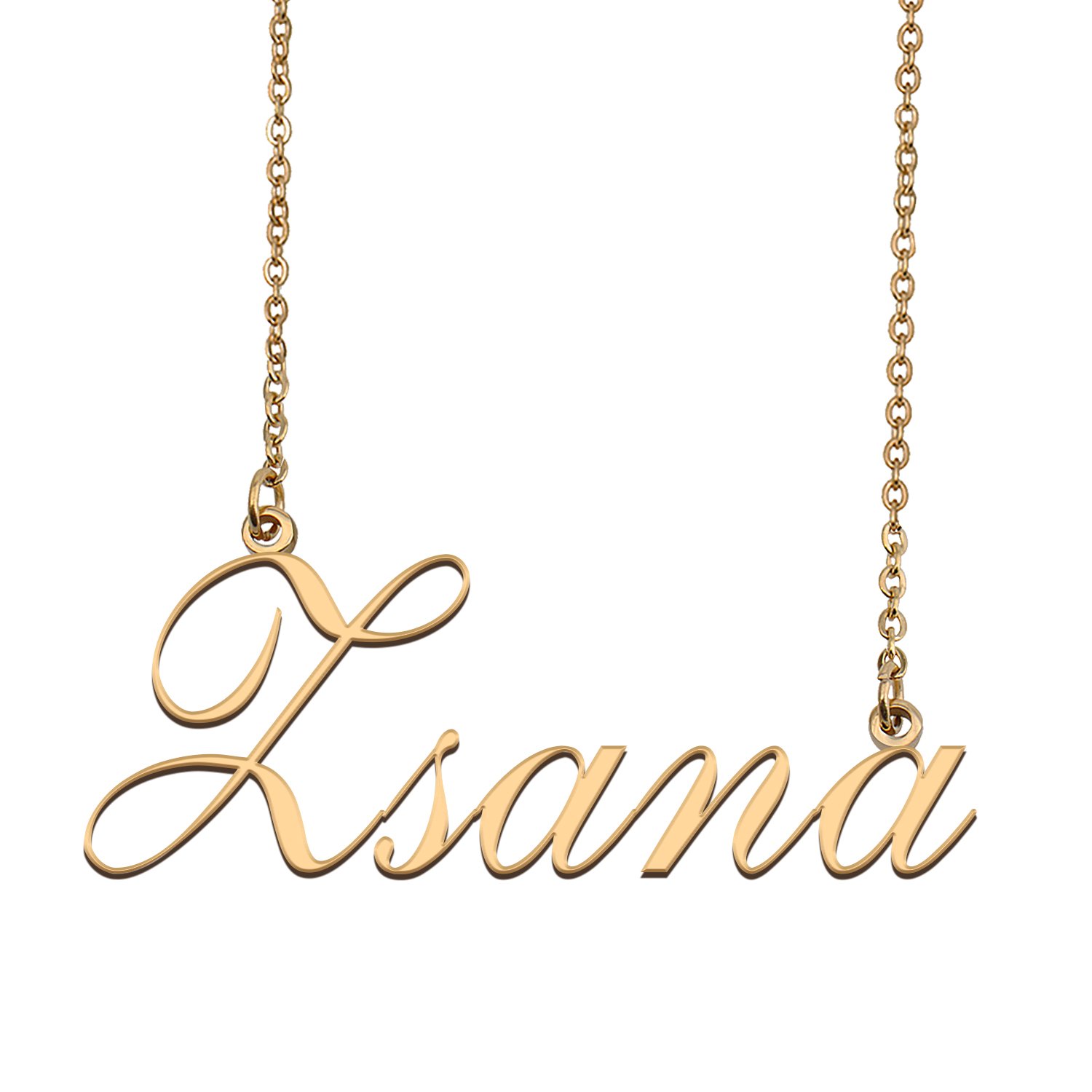 Custom Personalized Name Necklace in Golden Silver for Women Zsana