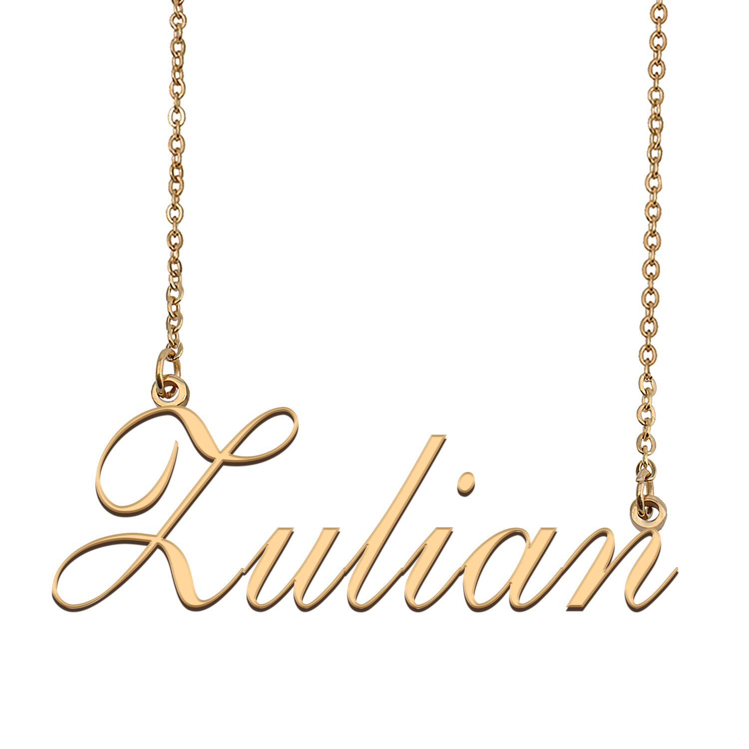 Custom Personalized Name Necklace in Golden Silver for Women Zulian