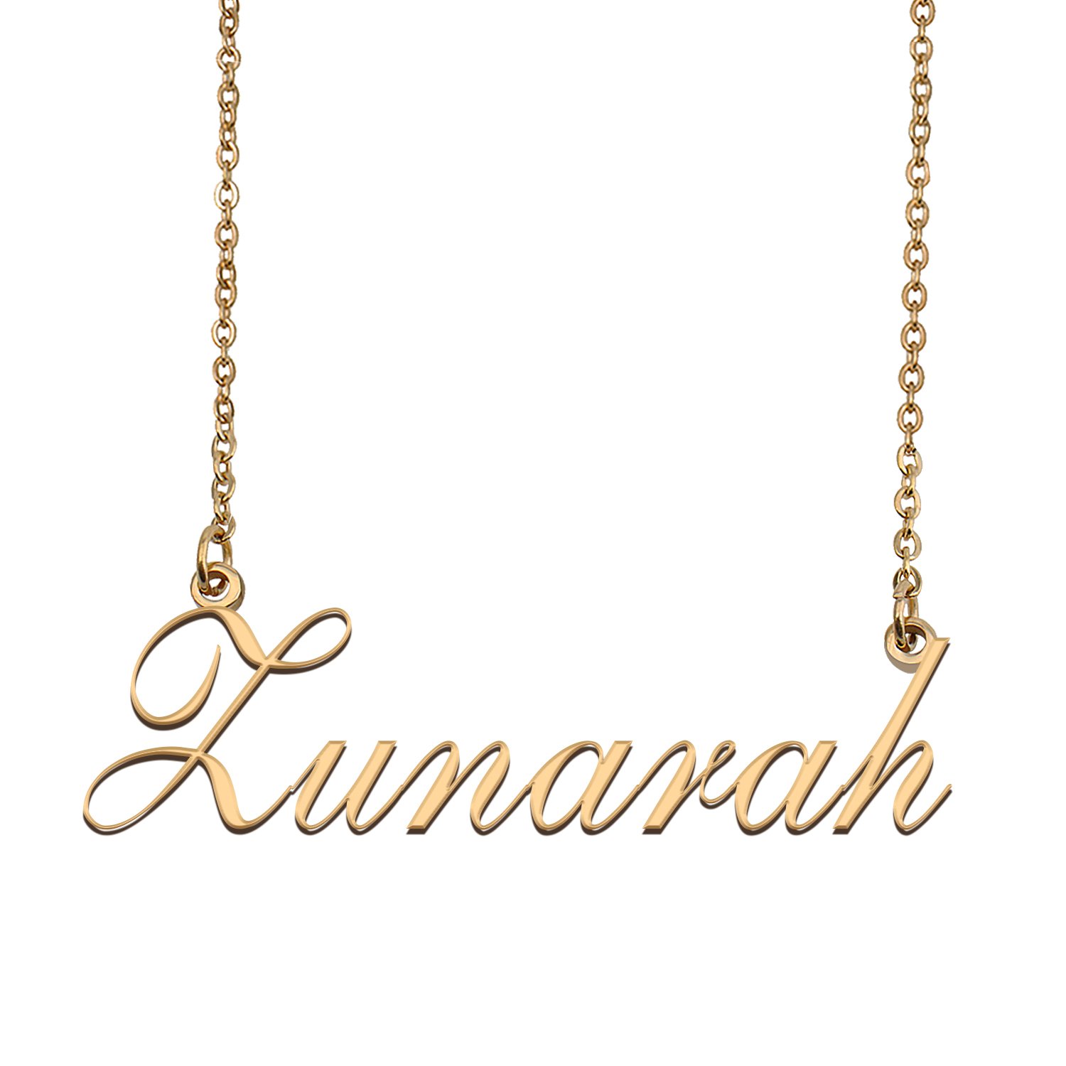 Custom Personalized Name Necklace in Golden Silver for Women Zunarah