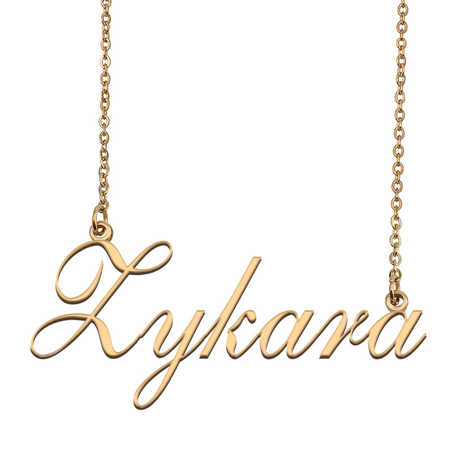 Custom Personalized Name Necklace in Golden Silver for Women Zykara
