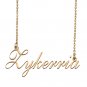Custom Personalized Name Necklace in Golden Silver for Women Zykerria