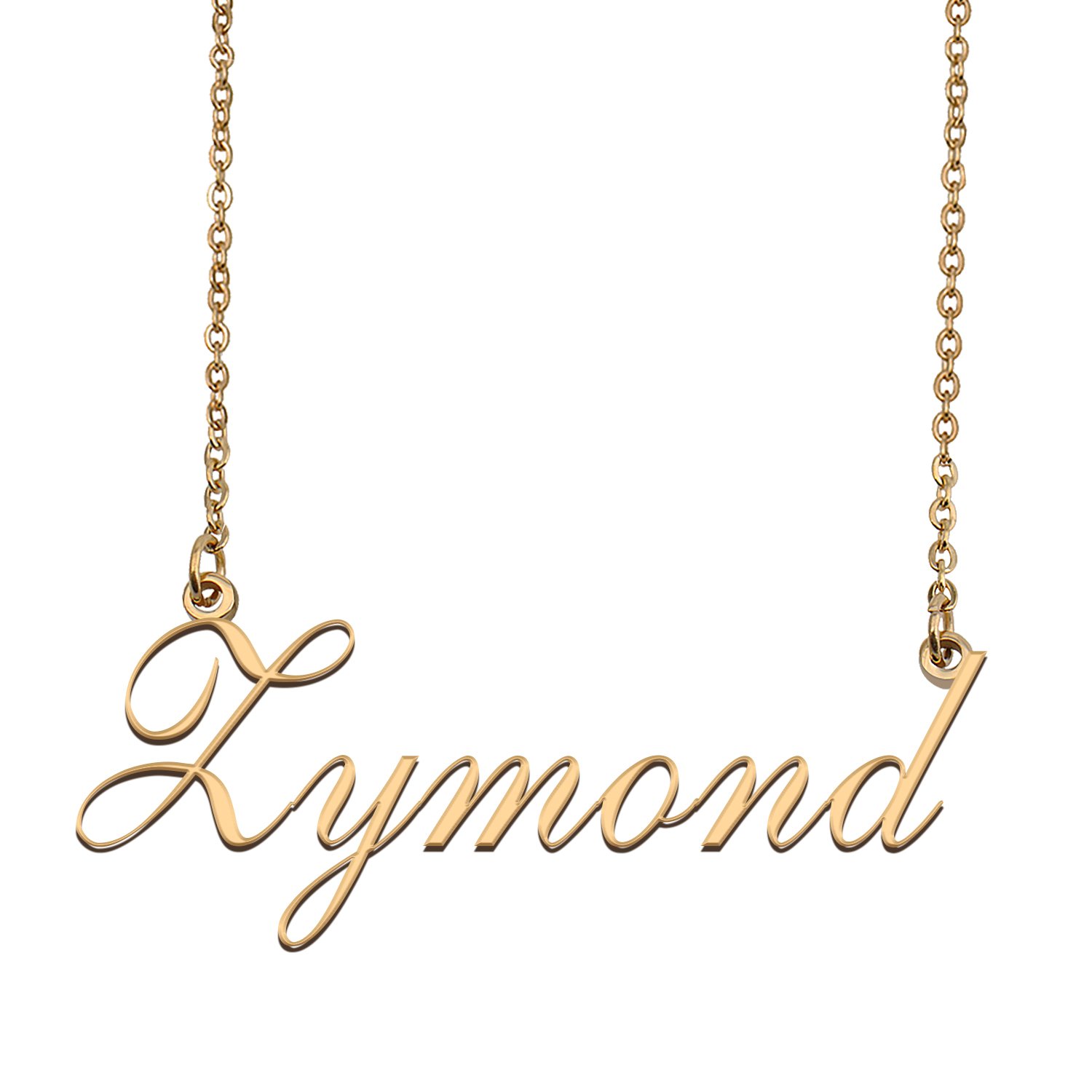 Custom Personalized Name Necklace in Golden Silver for Women Zymond