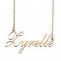Custom Personalized Name Necklace in Golden Silver for Women Zyrelle
