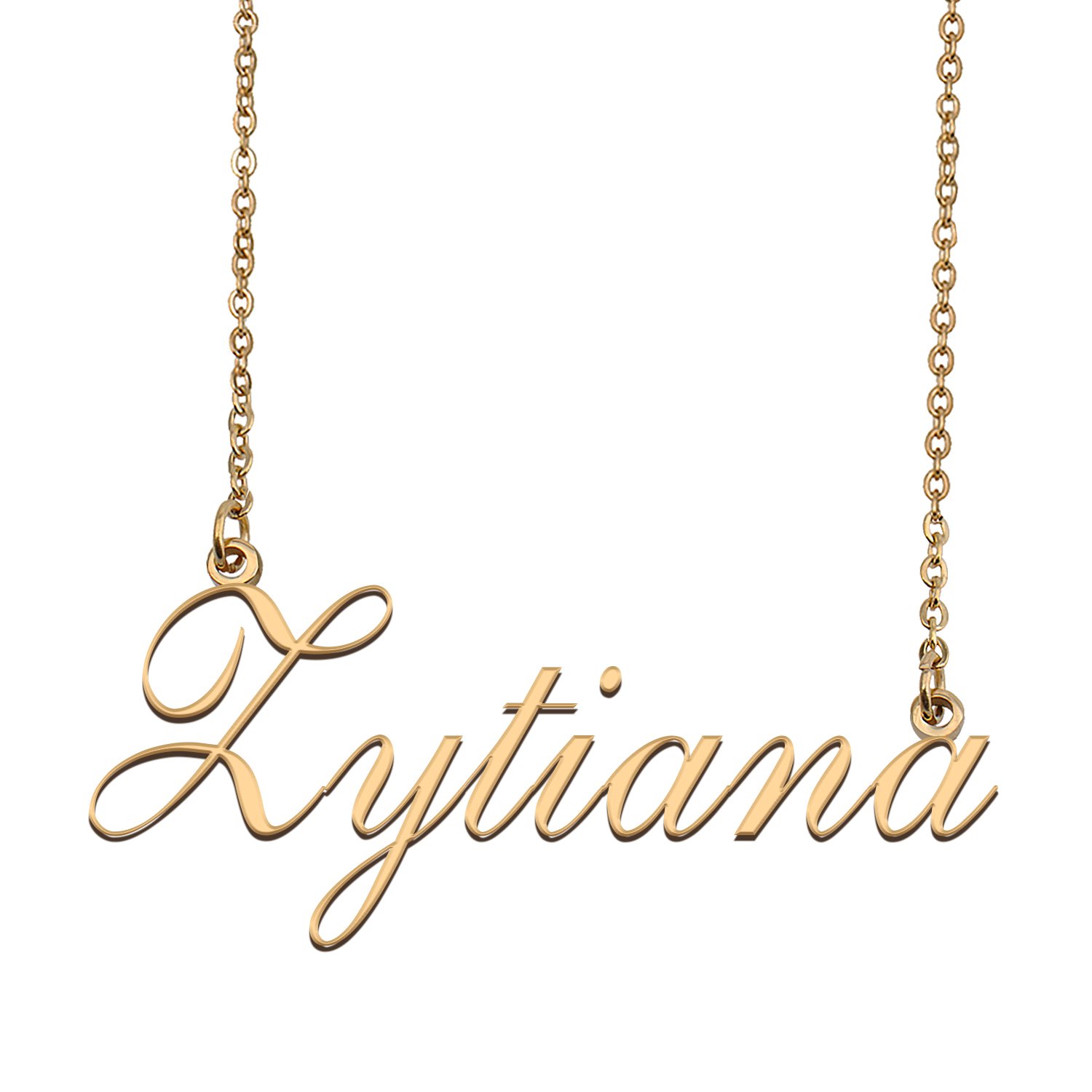 Custom Personalized Name Necklace in Golden Silver for Women Zytiana