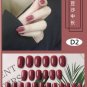 Nail sticker|Candy Color Nail Sticker|24cps