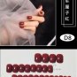 Nail sticker|Candy Color Nail Sticker|24cps