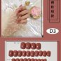 Nail sticker|Candy Color Nail Sticker|24cps