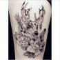 Waterproof Temporary Tattoo Sticker Flower Arm Half Sleeve Tattoo Sticker Women Men