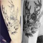 Waterproof Temporary Tattoo Sticker Flower Arm Half Sleeve Tattoo Sticker Women Men