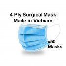 (Ready Stock) 4 Ply Premium Surgical Mask (Made in Vietnam) - 50pcs Box