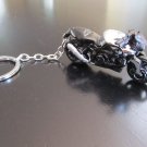 BMW K 1300 R Bike Motorcycle key chain key ring / hang die cast black & chrome