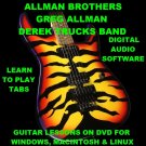 Allman Brothers Guitar TAB Lesson CD 224 TABS 23 BTs + MEGA BONUS Gregg Allman