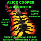 Alice Cooper Guitar TAB Lesson CD 676 TABS 41 Backing Tracks + BONUS Orianthi